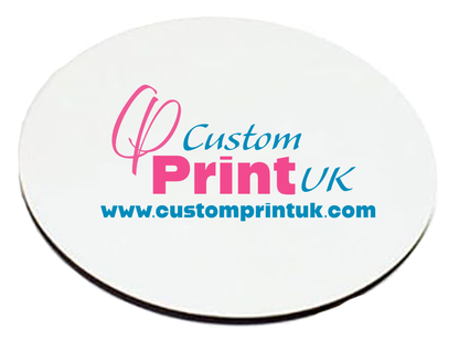 Custom Printed Round Coasters | MDF with Cork Backing