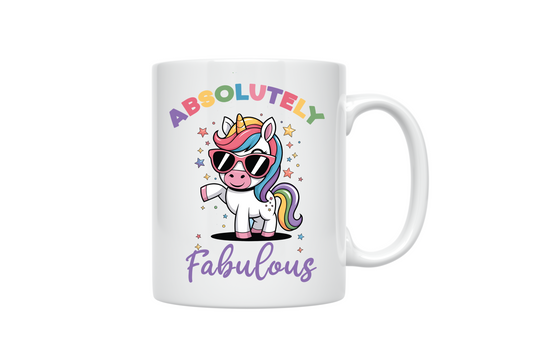 Absolutely Fabulous Novelty Cute Unicorn ceramic 10oz coffee mug