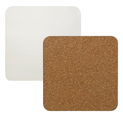 Custom Printed Photo Coasters - Square | MDF with Cork Backing