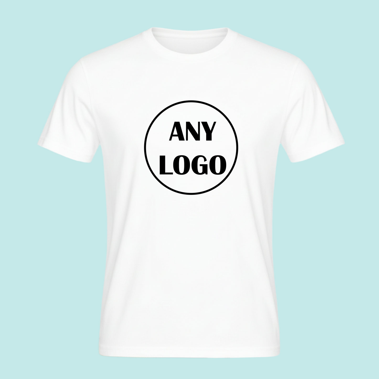 Short Sleeved T-Shirt - White - custom printed with any logo or text