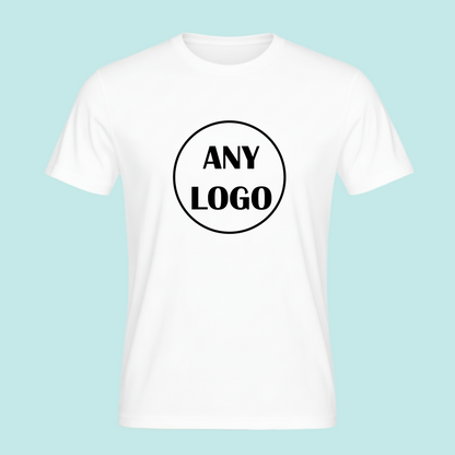 Short Sleeved T-Shirt - White - custom printed with any logo or text