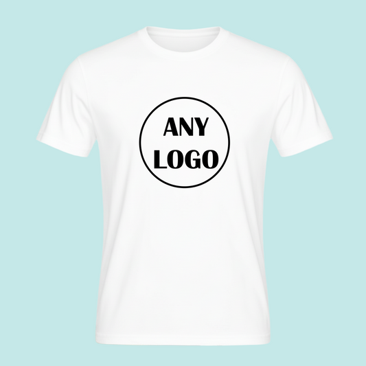 Children's Short Sleeved T-Shirt - White - custom printed with any logo or text